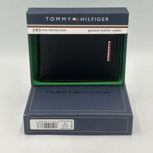 Tommy Hilfiger Men's Folding Wallet | RFID PROTECTION | EXTRA CAPACITY LEATHER